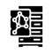 nosql database glyph icon vector illustration