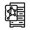 nosql database line icon vector illustration
