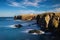 Noss Head lighthouse, Highlands shores of Northern Sea. Scotland