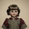 Nostalgic antique doll, toy for children