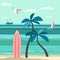 Nostalgic Hawaiian Tropical Vacation vector poster