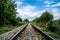 Nostalgic Journey: Retro Railroad in Natural Splendor