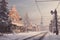 Nostalgic winter scenes inspired by vintage