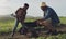 Not every lesson is learnt behind a desk. a mature man working his adorable son on a farm.