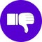 NOT GOOD THUMB ICON FOR WEB CONTENT EDUCATION CONTENT ENTERTAINMENT ICON OR SOCIAL MEDIA ICON