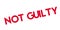 Not Guilty rubber stamp