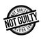 Not Guilty rubber stamp