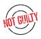 Not Guilty rubber stamp