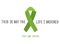 This is not the life I ordered. Stop lyme disease. Flat vector poster design with green ribbon.