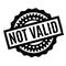 Not Valid rubber stamp