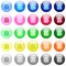 Note attachment icons in color glossy buttons