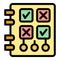 Note biological station icon vector flat