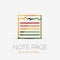 Note page company logo, business concept