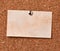 note paper corkboard label message post it