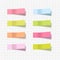 Note sticky sticker isolated. Adhesive office paper tape vector illustration