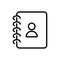 Notebook diary journal for writing icon