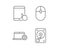 Notebook, Hard disk drive and Tablet PC icons.