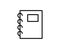 Notebook line icon