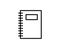 Notebook line icon