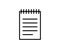 Notebook line icon