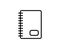 Notebook line icon