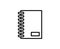 Notebook line icon