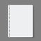 Notebook line squared dot. Diary template. Notepad empty page set. Vector blank white list mock up