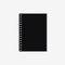 Notebook mockup. Realistic notepad with spiral. Vector.