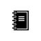 Notebook. Notepad Flat Vector Icon