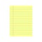 Notebook paper background. Yellow lined paper