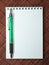 Notebook with stylus
