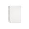 Notebook. Template of office notepad with white pages. Vector illustration