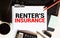 Notebook with Tools and Notes about RENTER INSURANCE