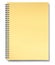 Notebook yellow paper blank