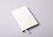 Notepad blank cover on white table