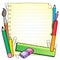 Notepad blank page and stationery 1