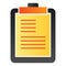 Notepad flat icon. Clipboard color icons in trendy flat style. Scheduler gradient style design, designed for web and app