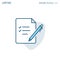 Notepad icon, Writing, File icon, Pen and Paper, Signing business document, Checklist, Corporate Business office files, Editable s