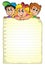 Notepad page with children theme 1