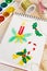 Notepad with watercolor christmas illustrations