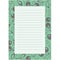 Notepaper page with floral background