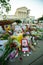 Notes and flowers are left at the Supreme Court of the United States in memory of the late Supreme