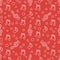 Notes, hearts. Romantic pattern. Valentine\\\'s day