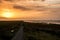 Noth Sea /German Ocean sunset at Friedrichtskoog