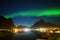 Nothern Lights and Reine, Lofoten Islands