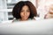 Nothing boosts productivity like focus. a young businesswoman working at her desk in a modern office.