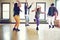 Nothing feels as good as dance. a group of young friends dancing together in a studio.