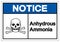 Notice Anhydrous Ammonia Symbol Sign, Vector Illustration, Isolate On White Background Label. EPS10