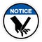 Notice Blade Hazard Symbol Sign, Vector Illustration, Isolate On White Background Label. EPS10