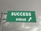 A Notice Board On A National Highway Showing Success Ahead, Concept